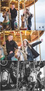 Riding the Carousel at Blackpool South Pier - Pre-Wedding Shoot