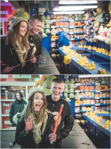 Hook a Duck at Blackpool South Pier - Pre-Wedding Shoot